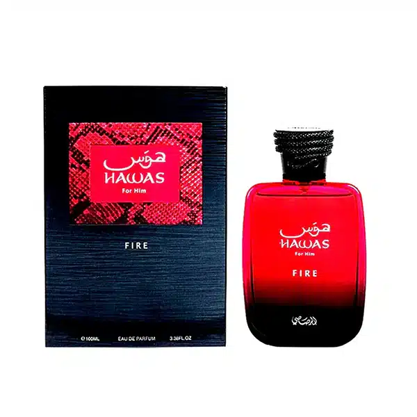 600 (1) Rasasi Hawas Fire For Him EDP 100 ml - Imagen 1