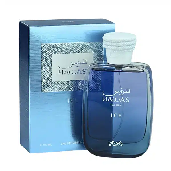 600 (2) Rasasi Hawas Ice Hombre EDP 100ml - Imagen 1